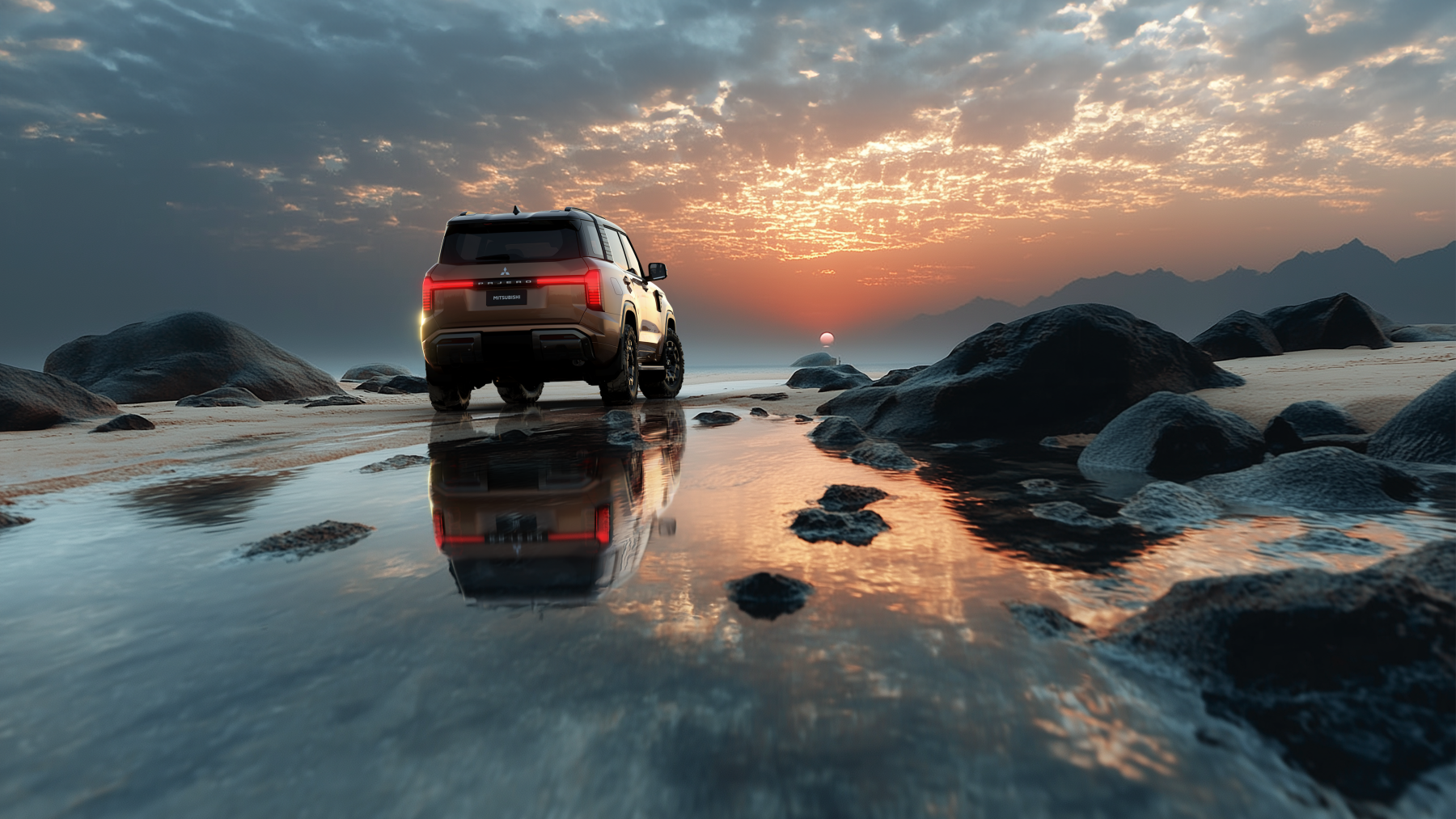 pajero slide dakar